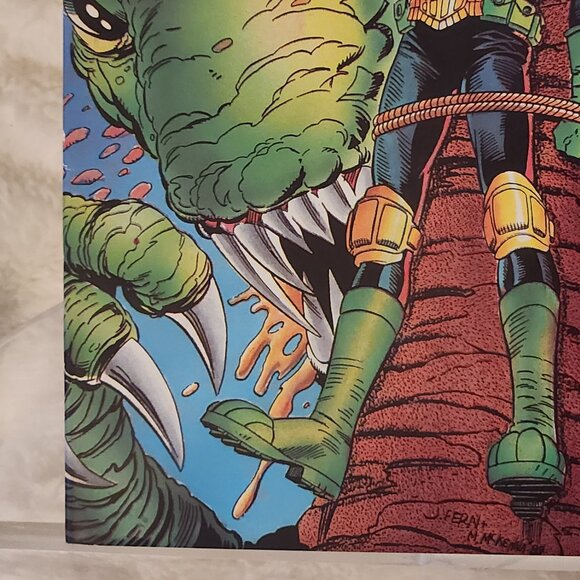 Judge Dredd: Law of Dredd #7 (1990) Quality Comics, Dinosaur, I am the Law - Picture 6 of 14